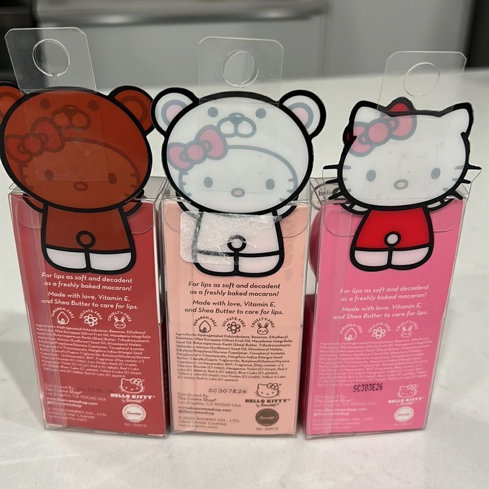 LIMITED EDITION SET OF 3 The Creme Shop Hello Kitty Macaron - Picture 4 of 4